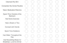 Weekly Self Care Checklist This Printable Provides The Basics As Well