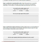 When Is Anger A Problem Worksheet Therapist Aid Anger Coping