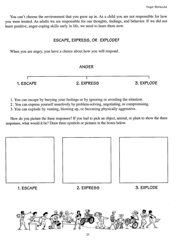 Anger Management Worksheets For Adults Free